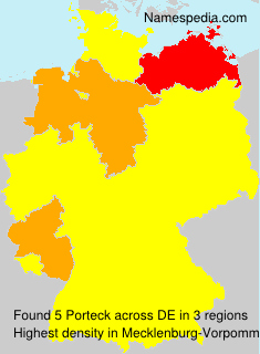 Surname Porteck in Germany Surname Porteck in Germany