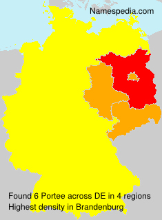 Surname Portee in Germany Surname Portee in Germany