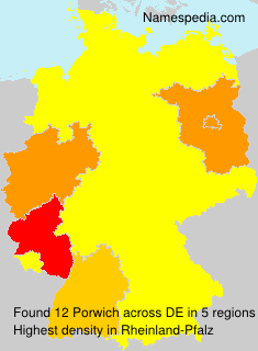Surname Porwich in Germany Surname Porwich in Germany