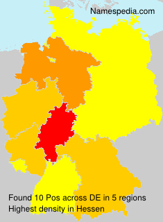 Surname Pos in Germany Surname Pos in Germany