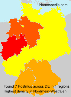 Surname Postmus in Germany Surname Postmus in Germany