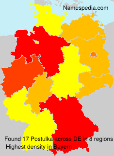 Surname Postulka in Germany Surname Postulka in Germany