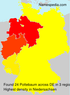 Surname Pottebaum in Germany Surname Pottebaum in Germany