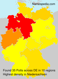 Surname Potts in Germany Surname Potts in Germany
