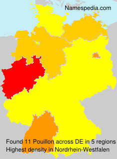 Surname Pouillon in Germany Surname Pouillon in Germany