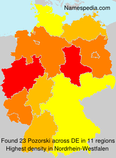 Surname Pozorski in Germany Surname Pozorski in Germany