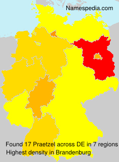 Surname Praetzel in Germany Surname Praetzel in Germany