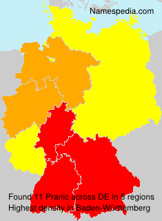 Surname Pranic in Germany Surname Pranic in Germany