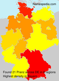 Surname Pranz in Germany Surname Pranz in Germany