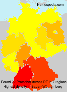 Surname Pratscher in Germany Surname Pratscher in Germany