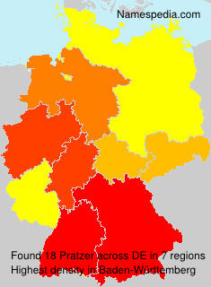 Surname Pratzer in Germany Surname Pratzer in Germany