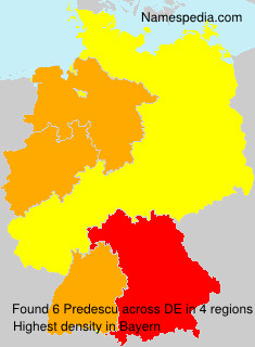 Surname Predescu in Germany Surname Predescu in Germany