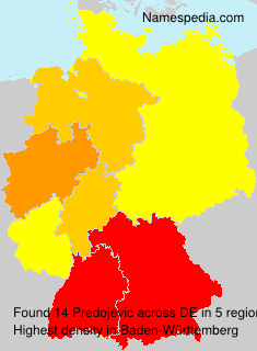 Surname Predojevic in Germany Surname Predojevic in Germany