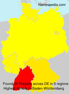 Surname Pregizer in Germany Surname Pregizer in Germany
