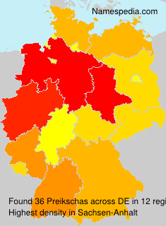Surname Preikschas in Germany Surname Preikschas in Germany