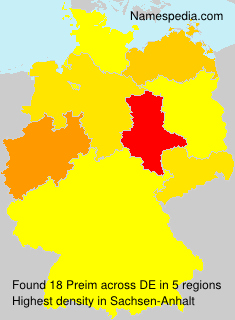 Surname Preim in Germany Surname Preim in Germany