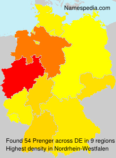 Surname Prenger in Germany Surname Prenger in Germany