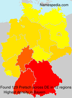 Surname Pretsch in Germany Surname Pretsch in Germany