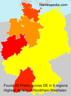 Surname Priehs in Germany Surname Priehs in Germany