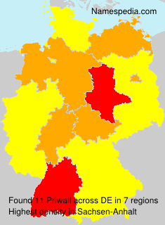 Surname Priwall in Germany Surname Priwall in Germany