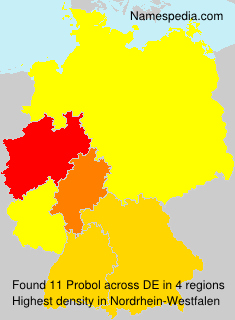 Surname Probol in Germany Surname Probol in Germany