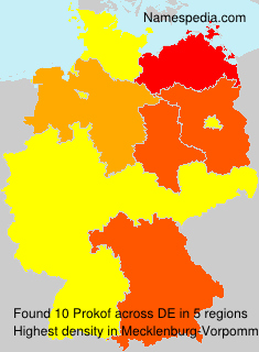 Surname Prokof in Germany Surname Prokof in Germany