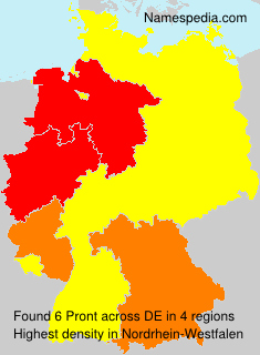 Surname Pront in Germany Surname Pront in Germany