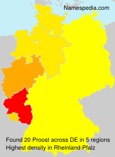 Surname Proost in Germany Surname Proost in Germany