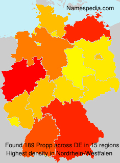 Surname Propp in Germany Surname Propp in Germany