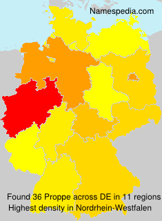 Surname Proppe in Germany Surname Proppe in Germany