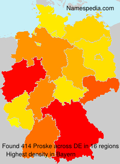 Surname Proske in Germany Surname Proske in Germany