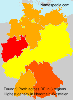 Surname Proth in Germany Surname Proth in Germany