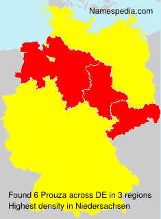 Surname Prouza in Germany Surname Prouza in Germany