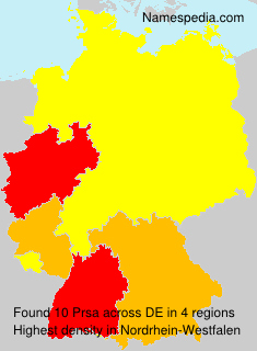 Surname Prsa in Germany Surname Prsa in Germany