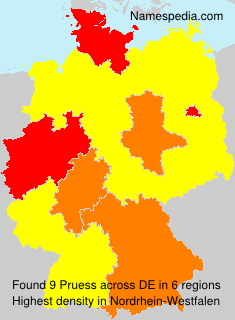 Surname Pruess in Germany Surname Pruess in Germany