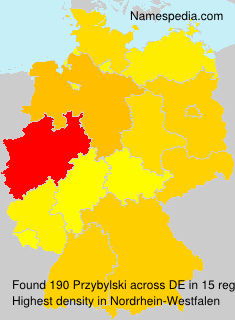 Surname Przybylski in Germany Surname Przybylski in Germany