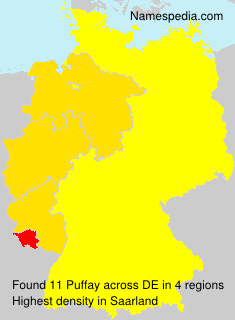 Surname Puffay in Germany Surname Puffay in Germany