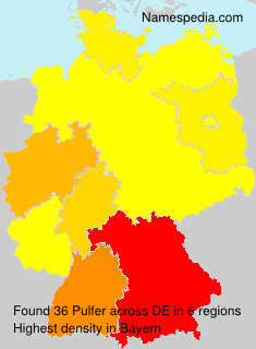 Surname Pulfer in Germany Surname Pulfer in Germany