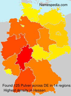 Surname Pulver in Germany Surname Pulver in Germany