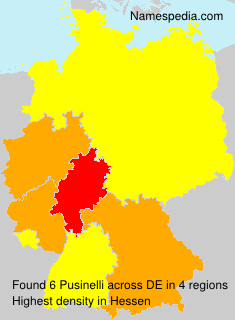 Surname Pusinelli in Germany Surname Pusinelli in Germany