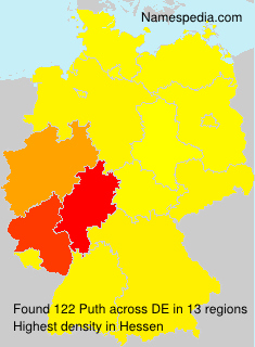 Surname Puth in Germany Surname Puth in Germany