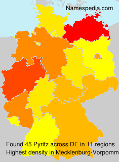 Surname Pyritz in Germany Surname Pyritz in Germany