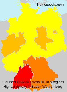 Surname Quaeck in Germany Surname Quaeck in Germany