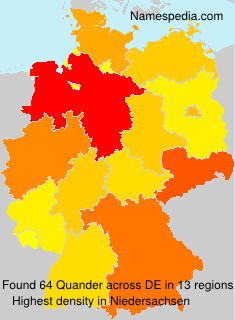 Surname Quander in Germany Surname Quander in Germany