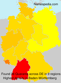 Surname Quaranta in Germany Surname Quaranta in Germany