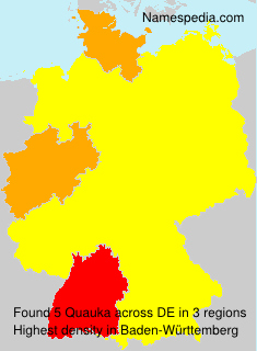 Surname Quauka in Germany Surname Quauka in Germany