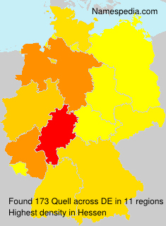 Surname Quell in Germany Surname Quell in Germany