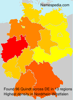 Surname Quindt in Germany Surname Quindt in Germany