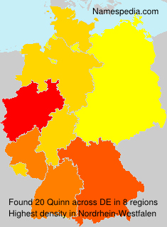 Surname Quinn in Germany Surname Quinn in Germany