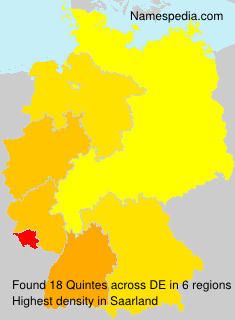 Surname Quintes in Germany Surname Quintes in Germany